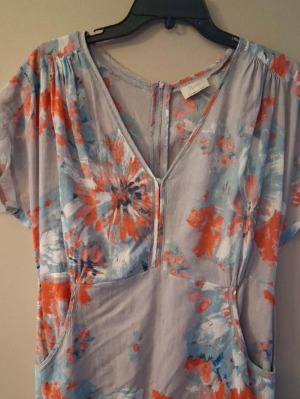 Wrap London Flower Print Dress Size 10 - Picture 2 of 11